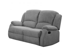 Zorina Motion Loveseat in Gray Finish