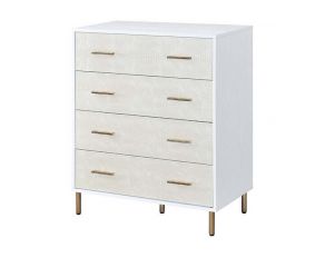 Myles 4-Drawer Chest in White Finish