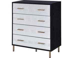 Myles 4-Drawer Chest in Black Finish