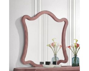 Salonia Mirror in Pink Finish