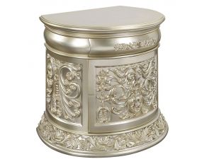 Sorina 3-Drawer Nightstand in Antique Gold Finish