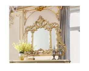 Cabriole Mirror in Gold Finish