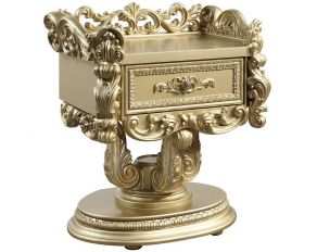 Bernadette Nightstand in Gold Finish