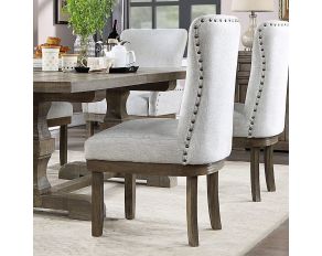 Landon Set of 2 Side Chairs in Gray Finish