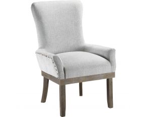 Landon Dining Arm Chair in Gray Finish