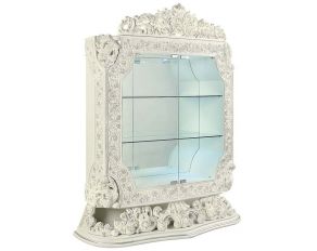 Adara Curio in Antique White Finish