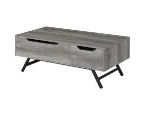 Throm Lift Top Coffee Table in Gray Oak Finish