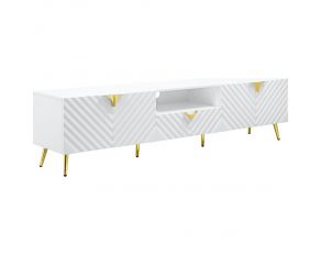 Gaines Tv Stand in White Finish