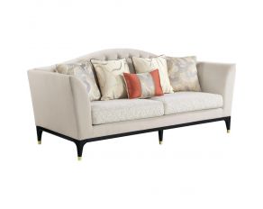 Tayden Sofa with 5 Pillows in Beige Finish