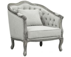 Samael Chair with Pillow in Gray Finish