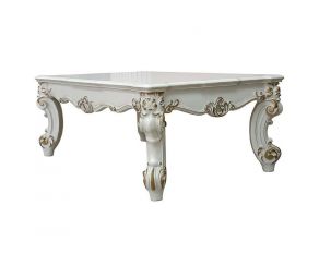 Vendom II Rectangular Coffee Table in Antique Pearl Finish