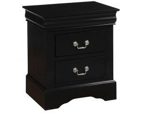 Acme Furniture Louis Philippe III Nightstand in Black