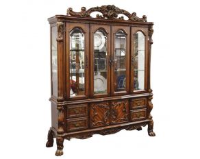 Acme Furniture Dresden Hutch and Buffet in Cherry Oak