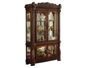 Acme Furniture Vendome Curio Cabinet in Cherry