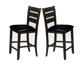 Acme Furniture Urbana Counter Height Chair in Espresso - Set of 2