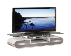 Acme Furniture Lainey TV Stand in White and Gray