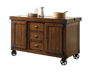 Kabili Kitchen Cart in Antique Tobacco