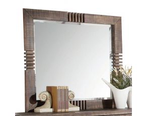 Acme Furniture Andria Mirror in Reclaimed Oak