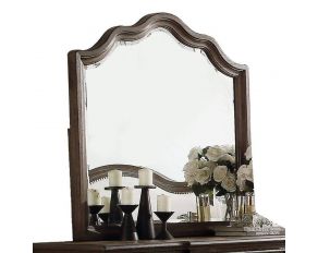 Acme Furniture Baudouin Mirror in Weathered Oak