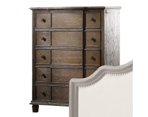 Acme Furniture Baudouin Chest in Weathered Oak