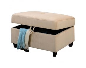 Acme Furniture Belville Storage Ottoman in Beige