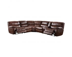 Brax Sectional Sofa in Two Tone Brown