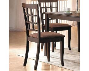 Acme Furniture Cardiff 2 Piece Side Chair, 36"H in Espresso