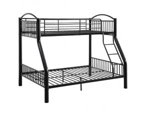 Acme Furniture Cayelynn Bunk Bed in Black, Twin Over Full