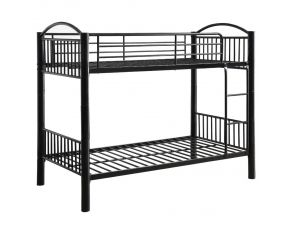 Acme Furniture Cayelynn Bunk Bed in Black, Twin Over Twin