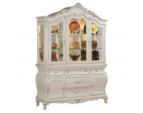 Acme Furniture Chantelle Hutch & Buffet in Pearl White