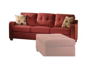 Acme Furniture Cleavon II Fabric Sofa in Red