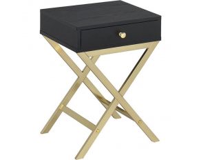 Acme Furniture Coleen Side Table in Black