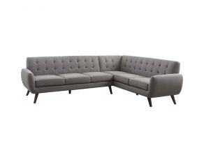 Acme Furniture Essick Sectional Sofa in Light Gray