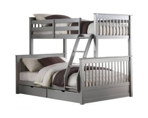 Acme Furniture Haley II Bunk Bed in Gray, Twin Over Full