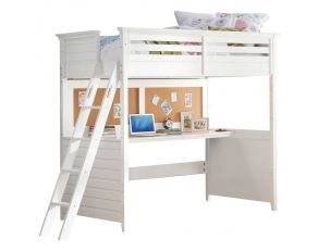 Acme Furniture Lacey Loft Bed in White, Twin