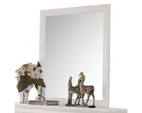 Acme Furniture Louis Philippe Mirror in White