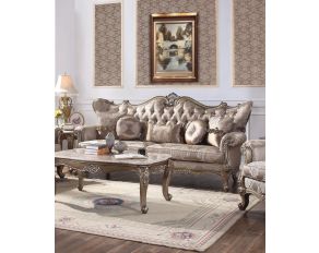 Acme Furniture Jayceon Sofa with 5 Pillows in Champagne