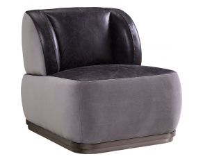 Decapree Accent Chair in Antique Slate and Gray Finish