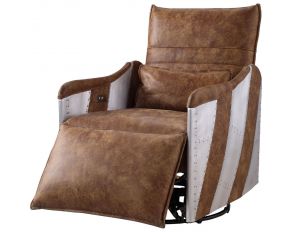 Qalurne Power Motion Recliner in Two Tone Mocha