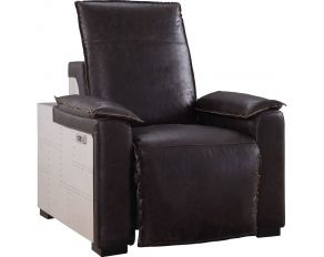 Nernoss Power Motion Recliner in Dark Brown Finish