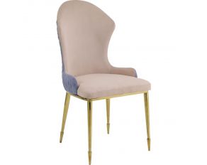 Caolan Set of 2 Sides Chairs in Tan and Lavender