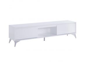 Raceloma TV stand with LED in White