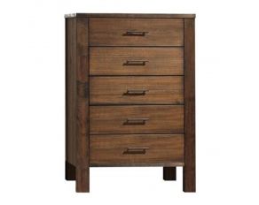 Merrilee 5 Drawer Chest in Oak