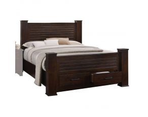 Panang Eastern King Poster Bed in Mahogany