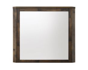 Elettra Mirror in Rustic Walnut