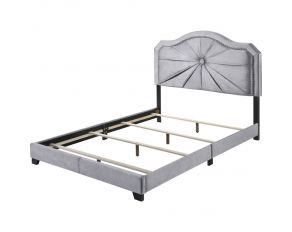 Frankie Queen Panel Bed in Gray