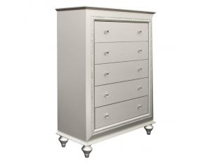 Kaitlyn 5-Drawer Chest in Champagne Finish