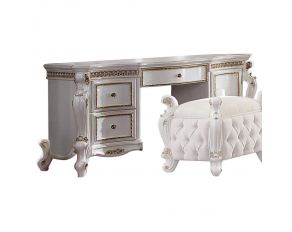 Picardy Vanity Desk in Antique Pearl