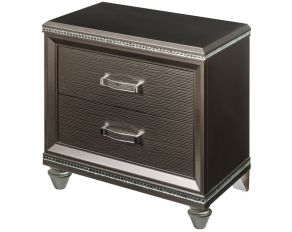 Sadie 2 Drawer Nightstand in Dark Champagne