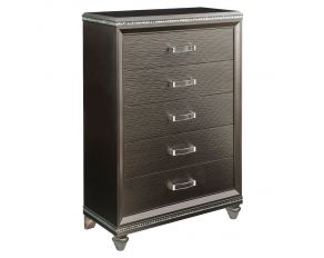 Sadie 5 Drawer Chest in Dark Champagne